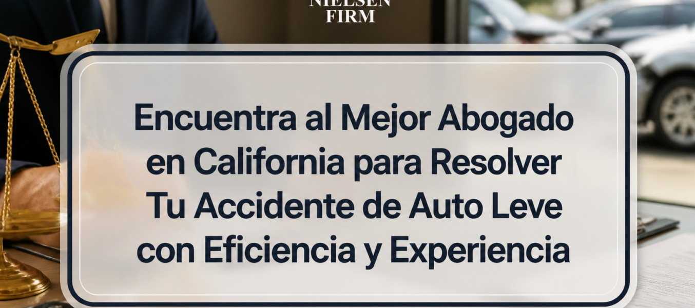 Encuentra al Mejor Abogado en California para Resolver Tu Accidente de Auto Leve con Eficiencia y Experiencia